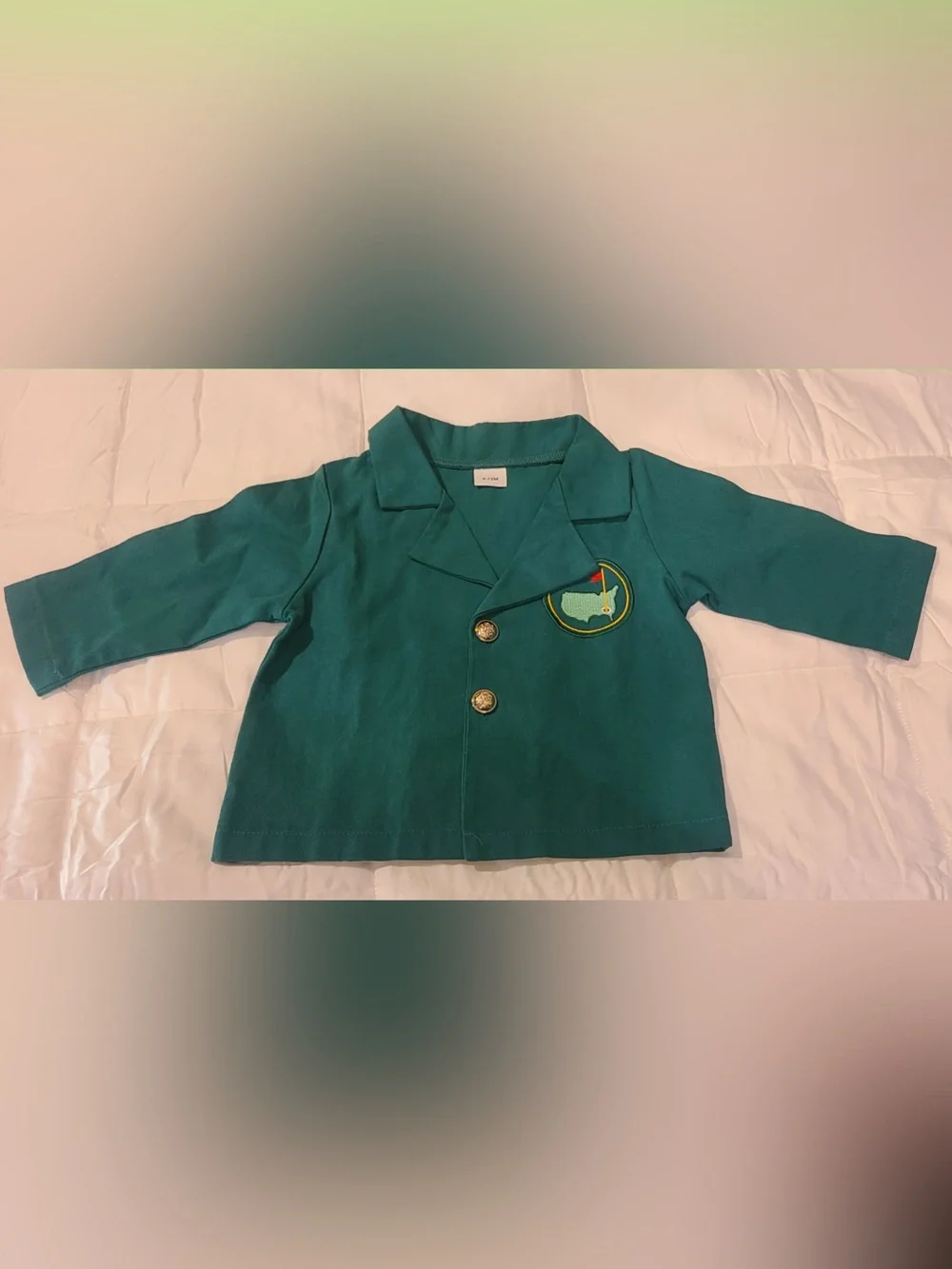 Green Boys' Blazer Jacket with Golf Patch size 9-12 month New without tag